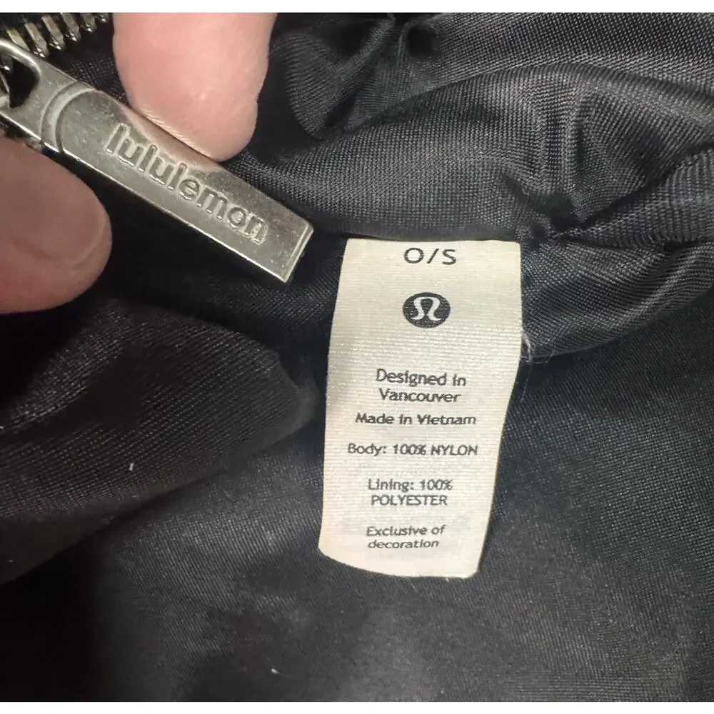 Lululemon City Adventurer Backpack 20L Black Silver Nylon Travel Gym Laptop Bag